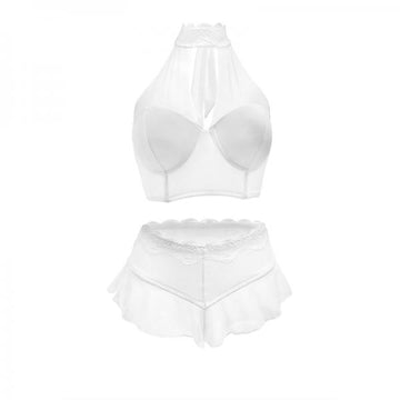 Jennifer Halter Top/panty Powder Wht 2xl