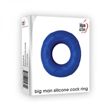 A&amp;e Big Man Silicone Cock Ring Blue