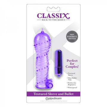 Classix Textured Sleeve&amp;bullet,purple