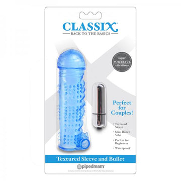 Classix Textured Sleeve&amp;bullet,blue