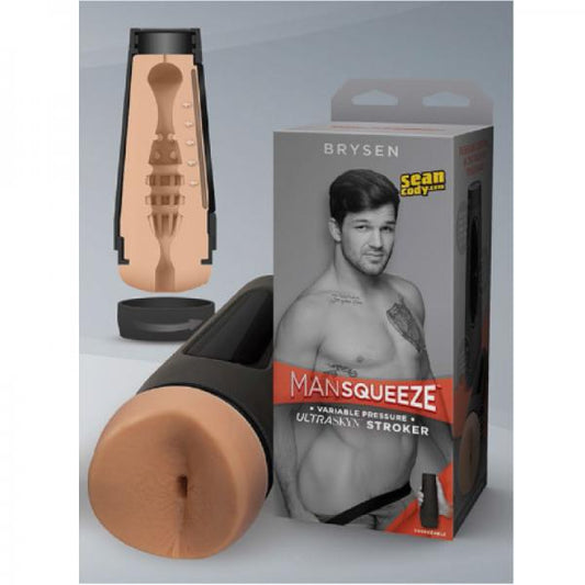 Man Squeeze Pierce Paris Ultraskyn Stroker Ass Vanilla