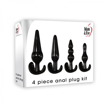 A&amp;e Anal Plug Set Of 4 Black