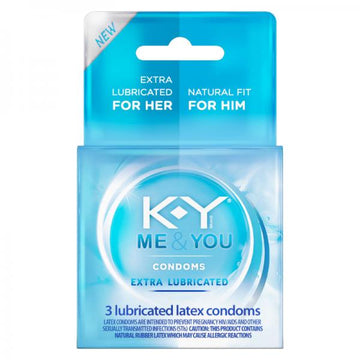 K-y Extra Lubricated Condom 3ct