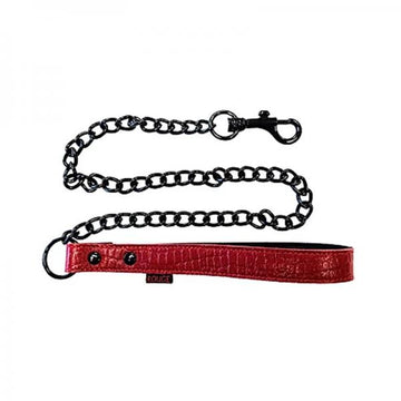 Leather Leash  Burgunday &amp; Black Accessories