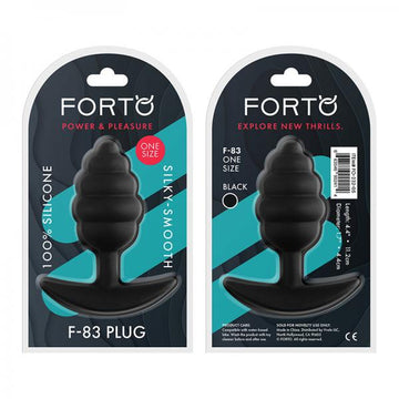 Forto F-83: Honey Dipper Plug 100% Silicone Black