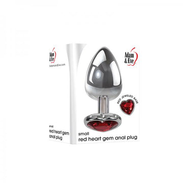 A&amp;e Small Red Heart Gem Anal Plug