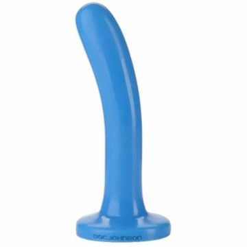 Platinum Premium Silicone The Slim Dildo - Blue