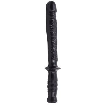 The Manhandler Black Dildo Baton Handle