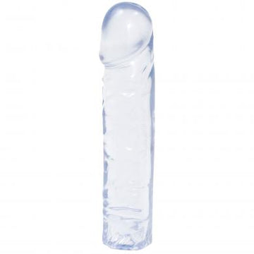 Crystal Jellies 8 Inch Classic Dildo in Clear