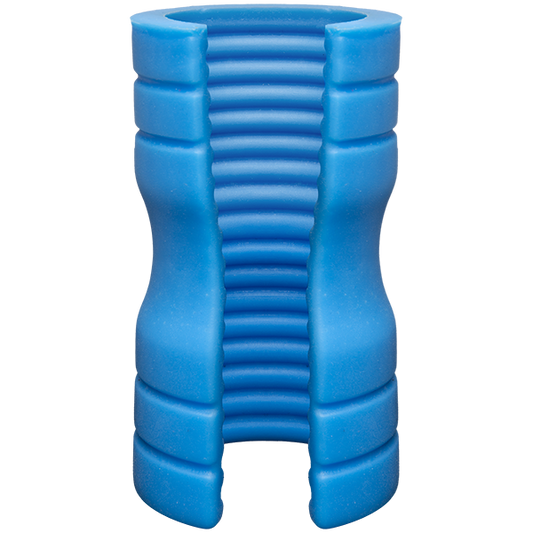 Optimale Silicone Stroker Ribbed Blue