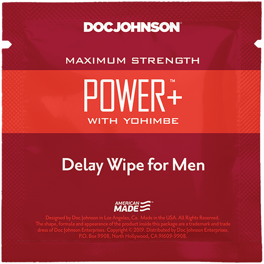 Power + Delay Wipes With Yohimbe 10 Pack