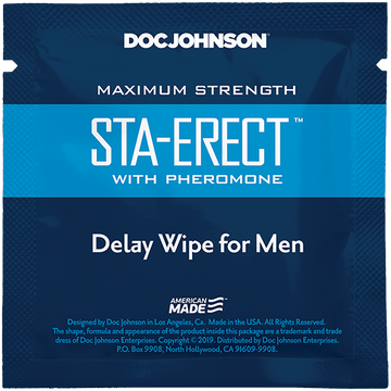 Sta-Erect Delay Wipes with Pheromone 10 Pack