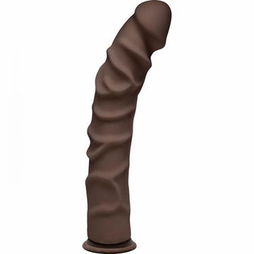 D Ragin D 10 inches Chocolate Ultraskyn Brown Dildo