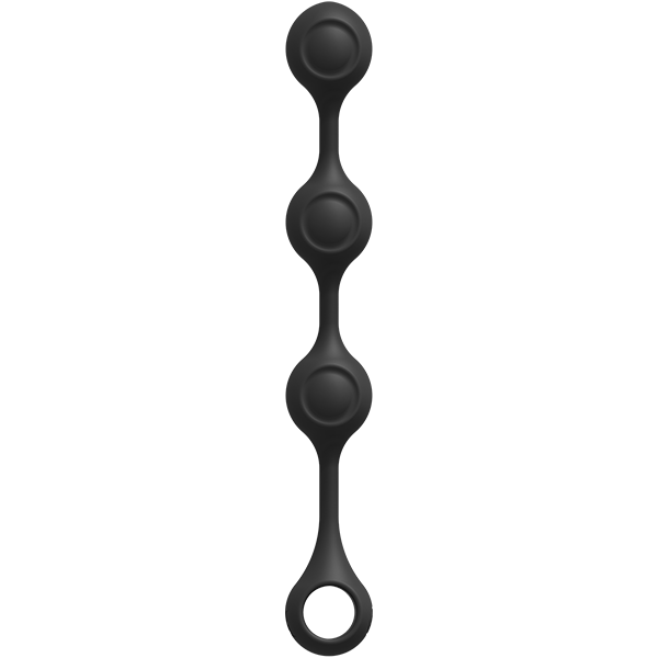 Kink Weighted Silicone Anal Balls Black