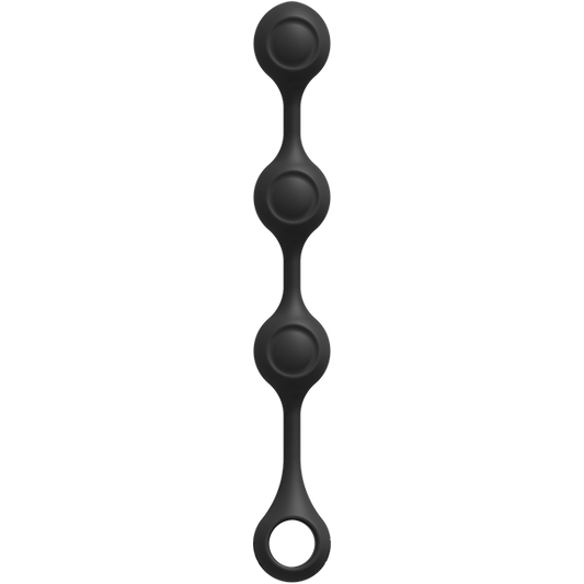 Kink Weighted Silicone Anal Balls Black