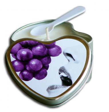 Edible Heart Candle - Grape