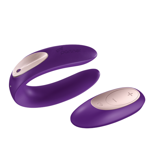 Partner Plus with Remote Purple Vibrator