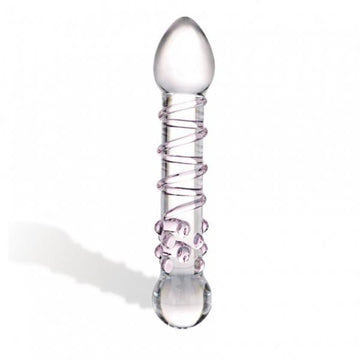 Spiral Staircase Full Tip Glass Dildo