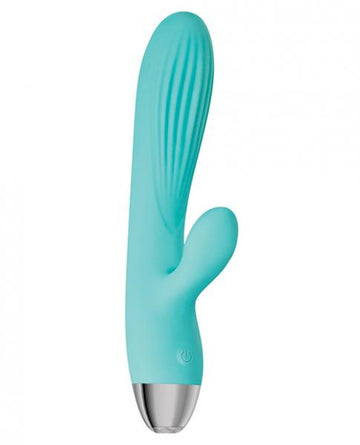 Eve&#039;s Rechargeable Pulsating Dual Massager Teal Blue