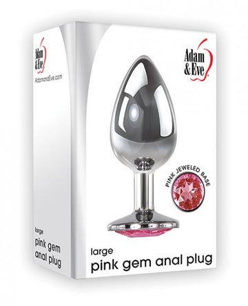 Adam &amp; Eve Pink Gem Anal Plug Large