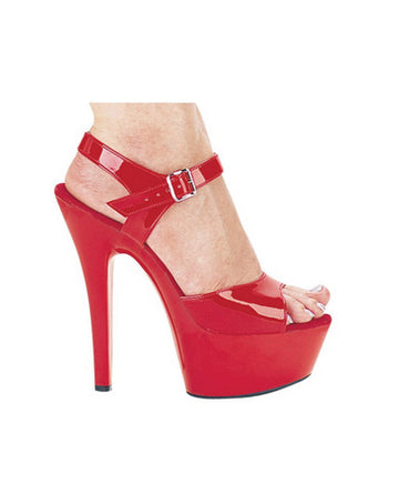 Ellie shoes, juliet 6in pump 2in platform red six