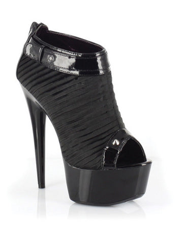 Ellie shoes somi 6in pointed steletto heel w/2in platform black six