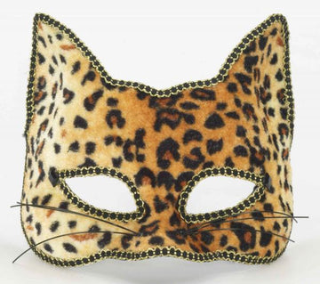 Venetian Half Mask Cat O/S