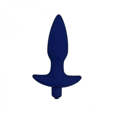 Corked 2 Waterproof Vibrating Small Butt Plug - Blue