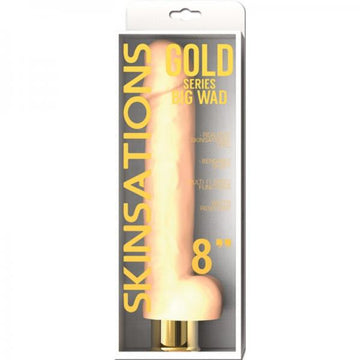 Skinsations Gold Series Big Wad 8 inches Vibrating Dildo