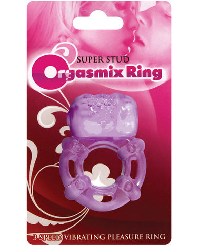 Orgasmix super stud pleasure ring 3 speed - purple