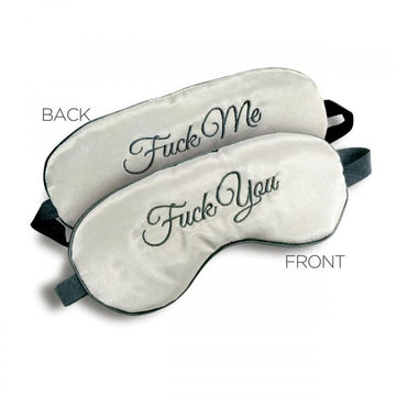 F-ck Me / F-ck You Mask Blindfold Gray