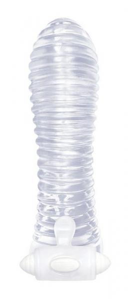 The Nines Vibrating Sextenders Ribbed Clear