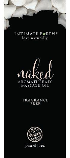 Intimate Earth Naked Unscented Massage Oil Foil Sachet 1oz