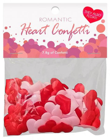 Romantic Heart Confetti Red, Pink