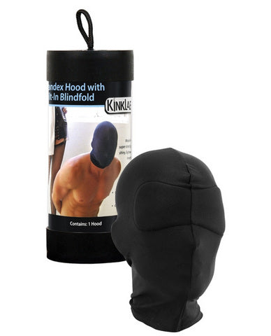 Kinklab spandex hood with built-in blindfold