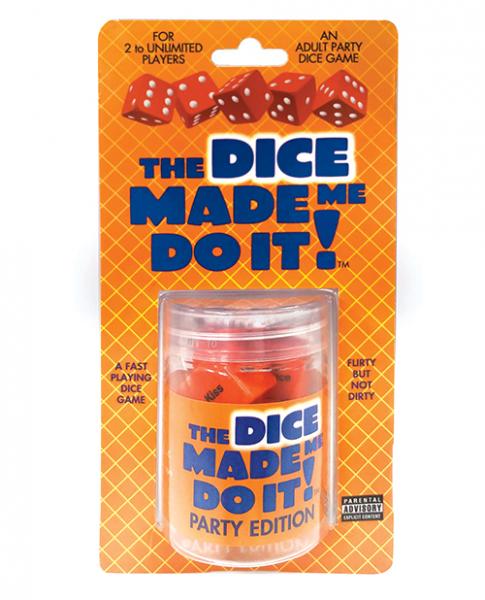 The Dice Made Me Do It Party Edition Game