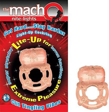 Macho Nite Lights Vibrating Cock Ring Beige