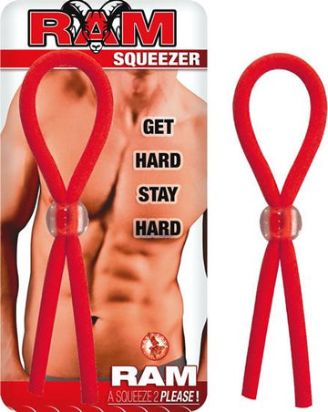 Ram Squeezer Red Cock Ring