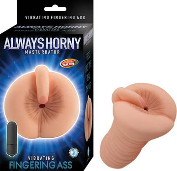 Always Horny Vibrating Fingering Ass Stroker Beige