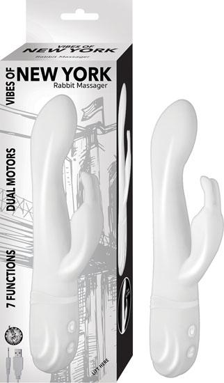 Vibes Of New York Rabbit Massager White