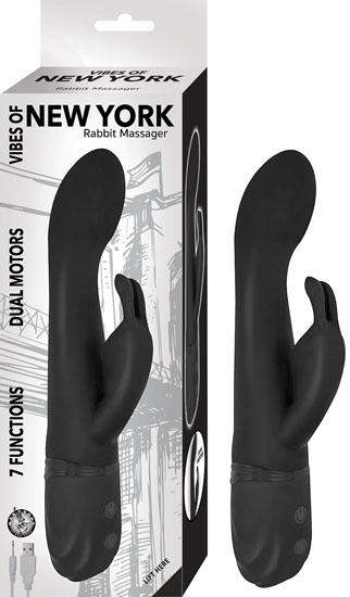 Vibes Of New York Rabbit Massager Black