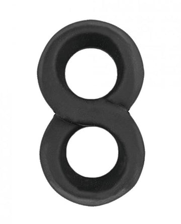 My Cockring Figure Eight Cock &amp; Scrotum Ring Black