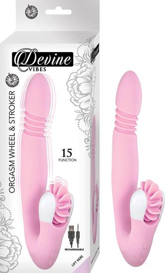 Devine Vibes Orgasm Clitoral Wheel &amp; Stroker Pink