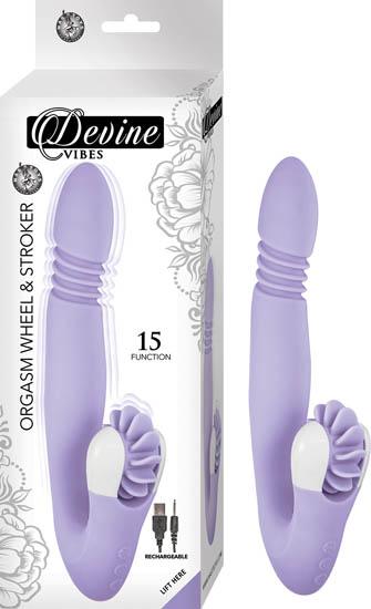 Devine Vibes Orgasm Wheel &amp; Stroker Purple