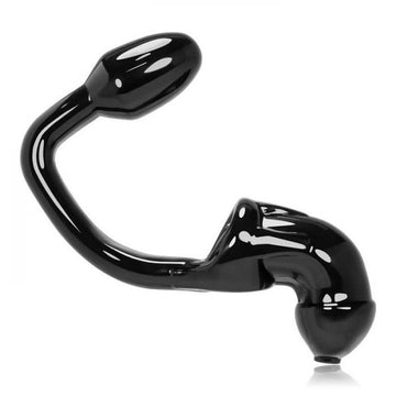 Oxballs Tailpipe Chastity Cocklock &amp; Asslock Butt Plug Black