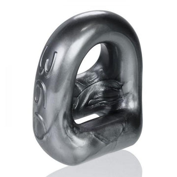 Oxballs 360 2-Way Cockring &amp; Ballsling Steel Silver