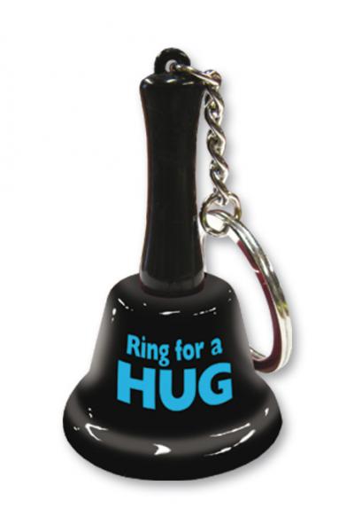 Key Chain Ring Hug Black