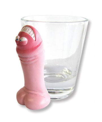 Vertical Pecker Shot Glass