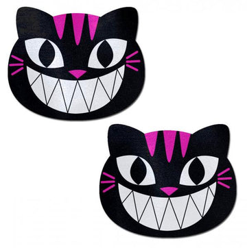 Pastease Black &amp; Pink Cheshire Kitty Cat Pasties