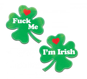 Pastease Clover Fuck Me I&#039;m Irish Nipple Pasties